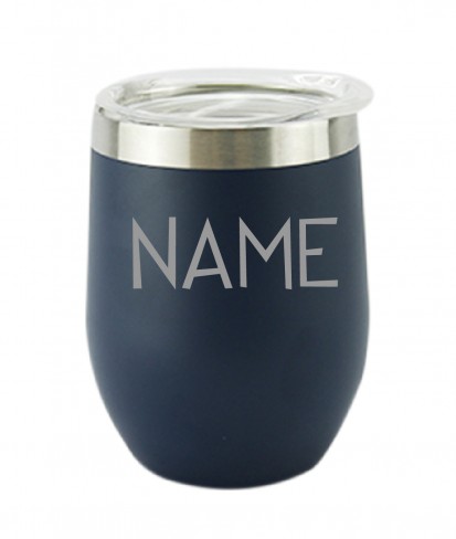 Blue Custom Name Personalised Vacuum Insulated Stainless Steel Tumbler 